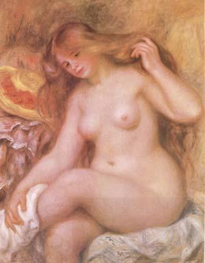 Pierre-Auguste Renoir Bather with Long Blonde Hair (mk09)